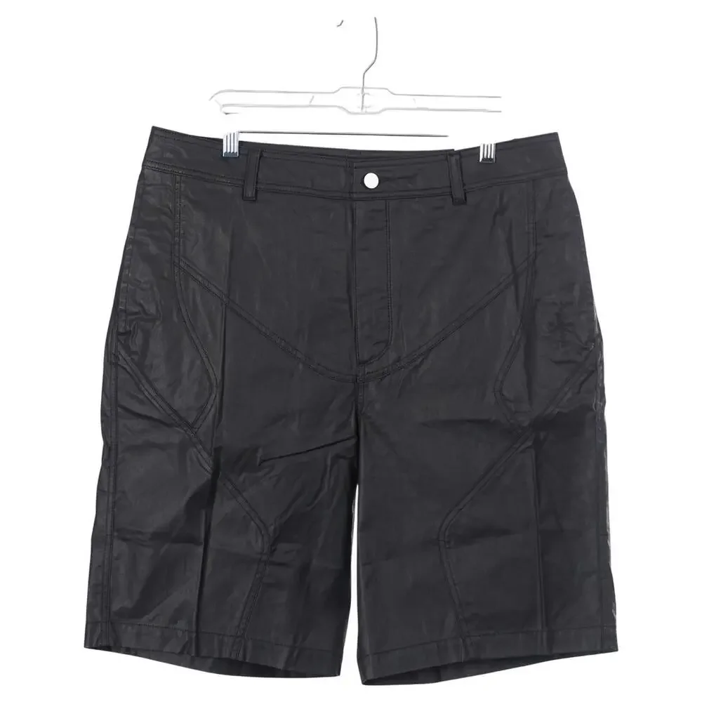NWT Jordan Nike x Cactus Jack Shorts Men Size 34 Black Coated Waxed Travis Scott